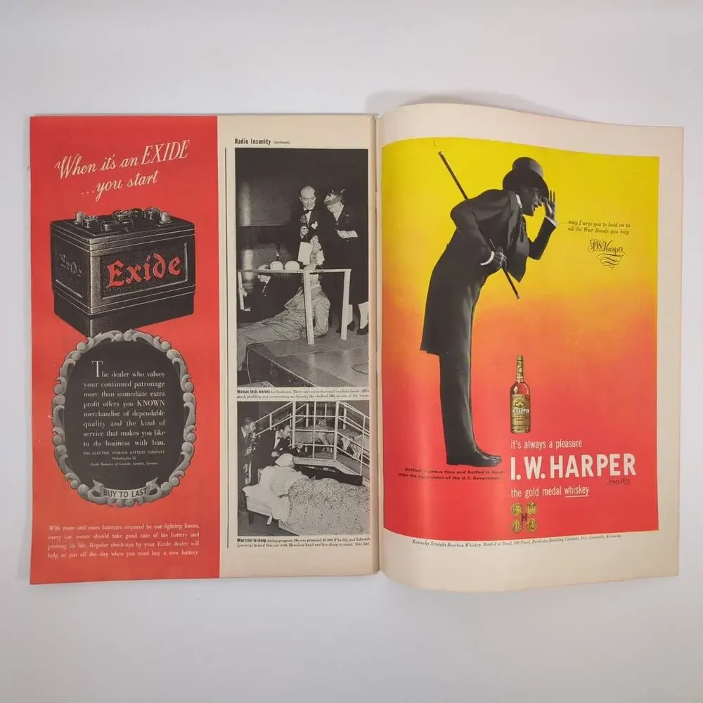 LIFE Magazine April 2, 1945 Sub-Deb Clubs WWII Era Coca-Cola Ad Time Inc.